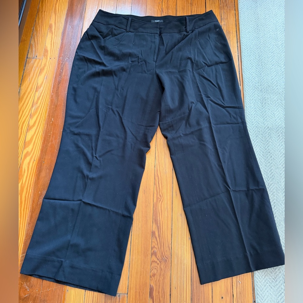 Alfani Black Wide-Leg Dress Pants